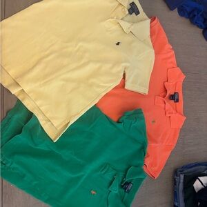 Ralph Lauren Vibrant Polo Shirt Set - Yellow, Orange, Green